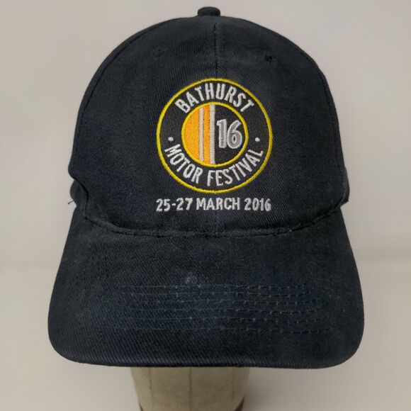 Bathurst Motor Festival 2016 Strapback Hat Black OSFA Embroidered Logo - Picture 3 of 13